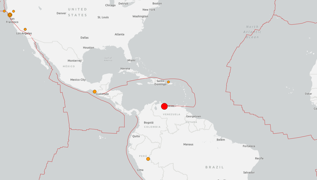 Venezuela'da 7.1'lik deprem