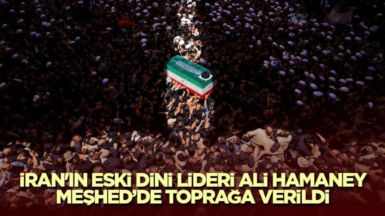 İran'ın eski dini lideri Ali Hamaney Meşhed’de toprağa verildi