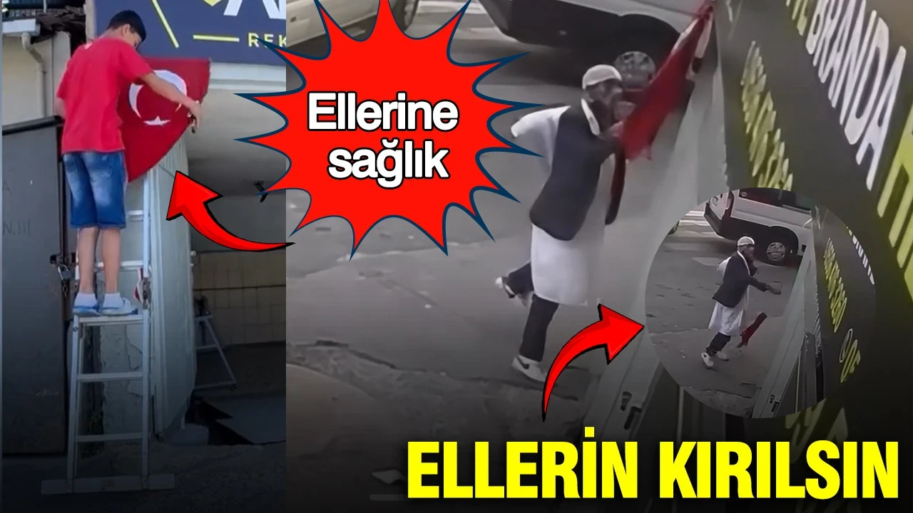 Türk Bayrağını yere atmıştı: Aynı gün yakalandı