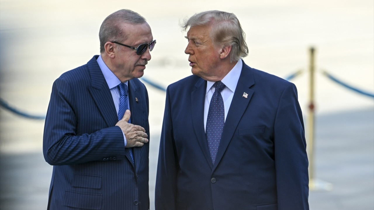 Şeref Salonu'nda hatıra fotoğrafı çekildi: Erdoğan'ın Trump'ı karşılamasından kareler