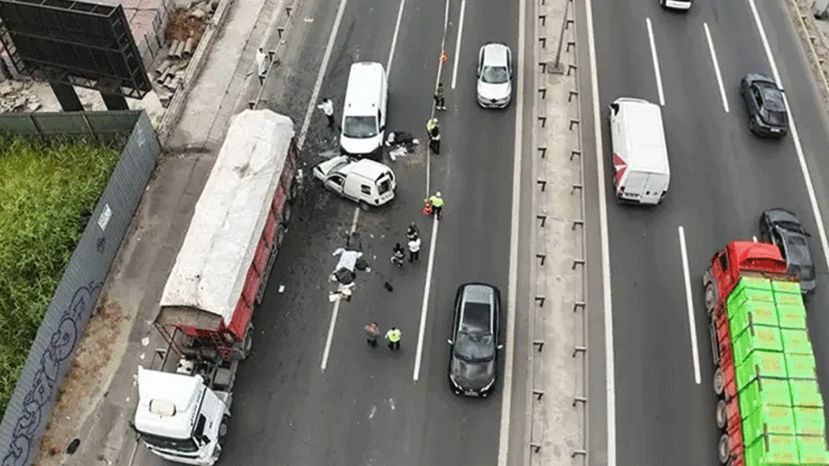 Bahçelievler'de zincirleme trafik kazası! 1 kişi öldü