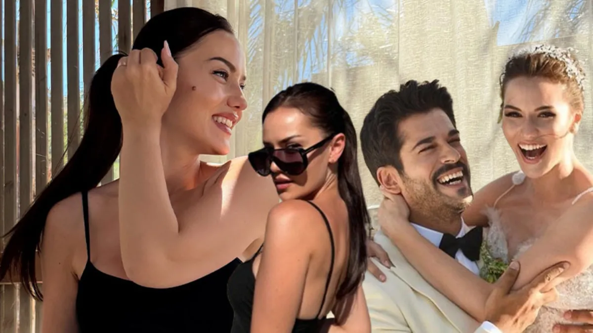 2 çocuk annesi Fahriye Evcen'den peş peşe tatil pozları