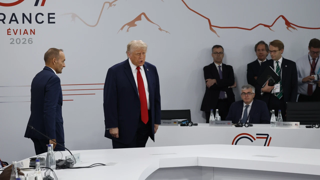 G7 Zirvesi'ne geciken Trump'tan olay giriş: Patron benim