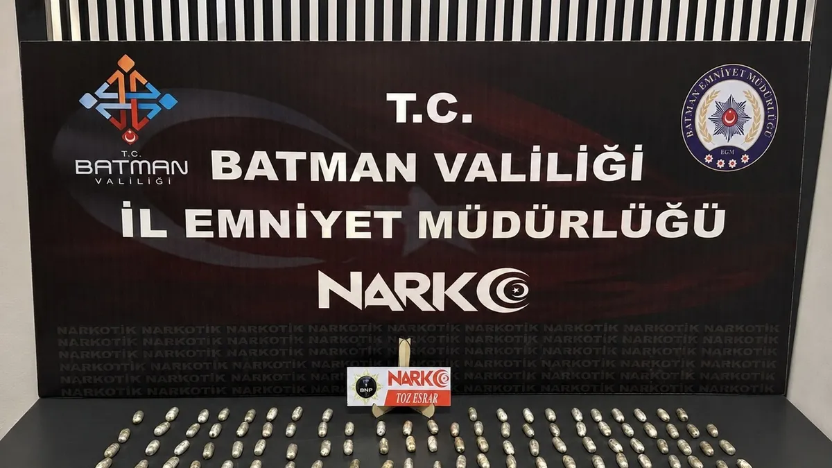 Batman'da yolcu otobüsüne uyuşturucu operasyonu: 4 tutuklama