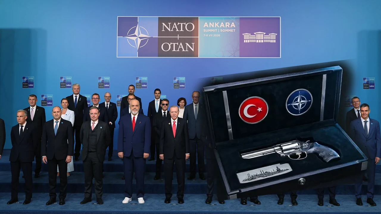 Dış basında gündem oldu! Erdoğan NATO liderlerine hediye etmişti: Revolverlerin ilk gerçek fotoğrafları ortaya çıktı