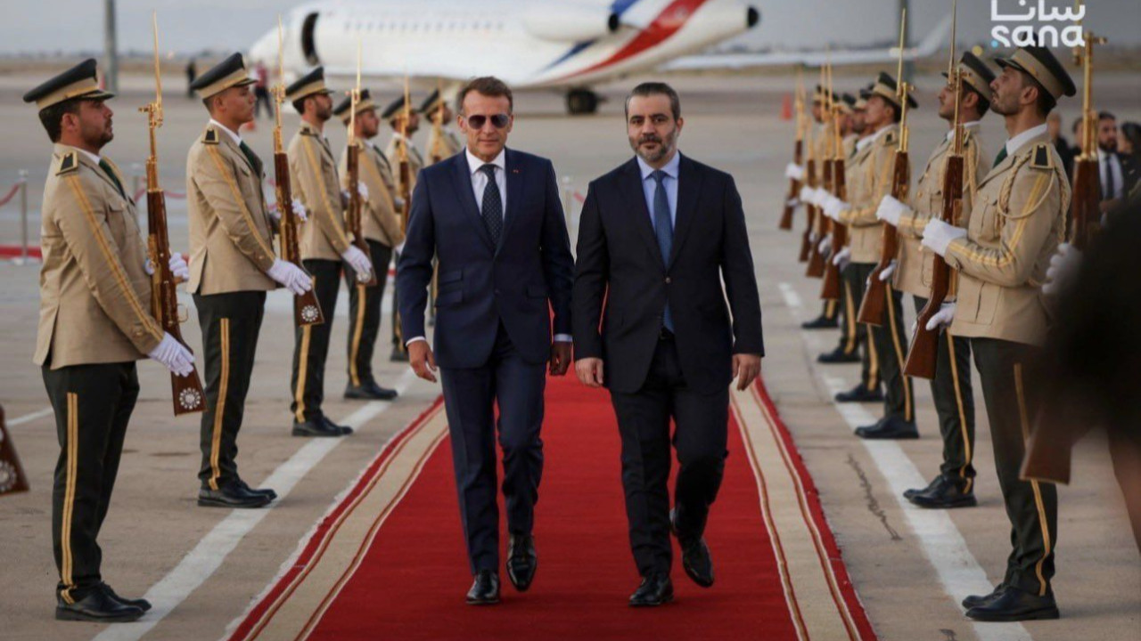 2008'den beri ilk kez! Fransa Cumhurbaşkanı Macron Şam'da