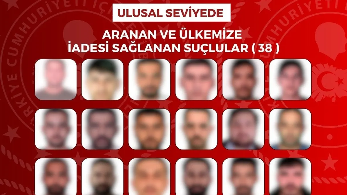 Suçlulara yurt dışında da nefes aldırılmadı! 65 firari adalete teslim edildi