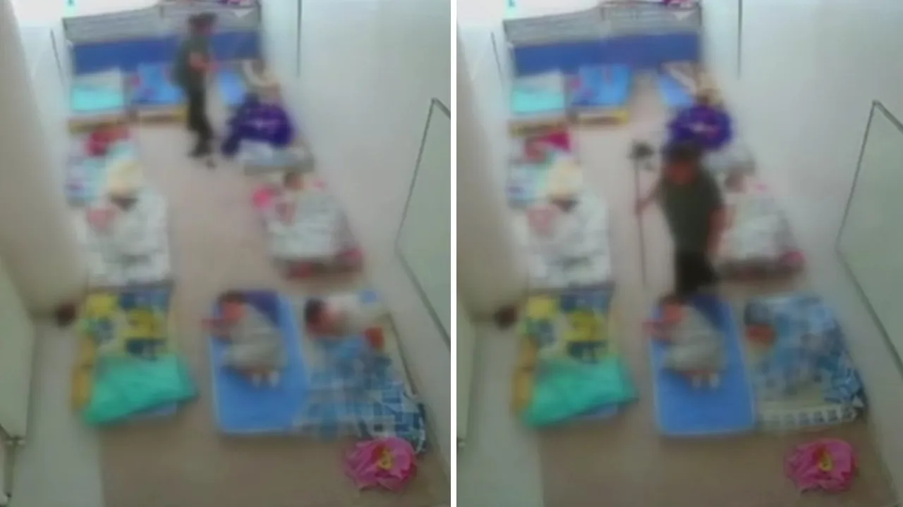 Anaokulunda dehşet! Çocuklara çubukla uygulanan şiddet kamerada