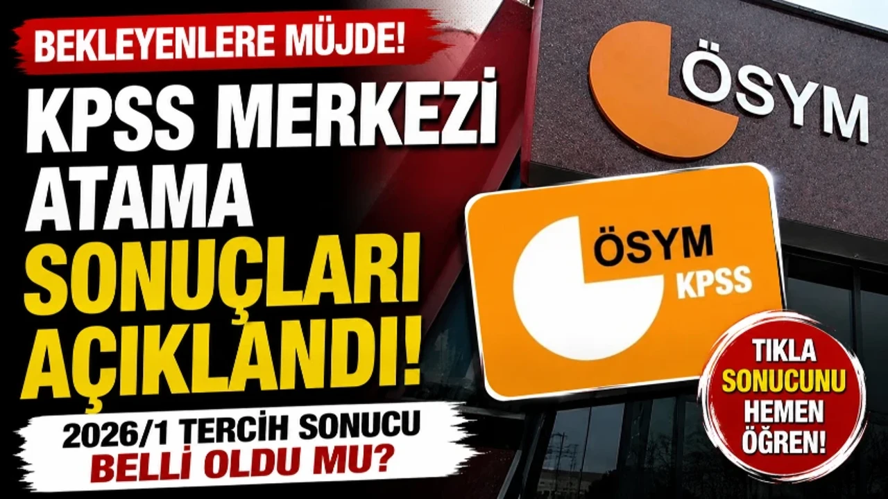 KPSS-2026/1 TABAN ve TAVAN PUANLARI || 2026 KPSS merkezi atama sonuçları açıklandı mı?