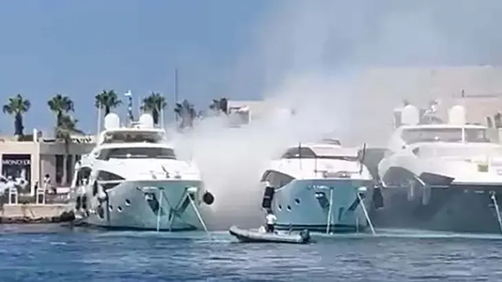 Bodrum Marina'da lastik botta patlama! 1 yaralı