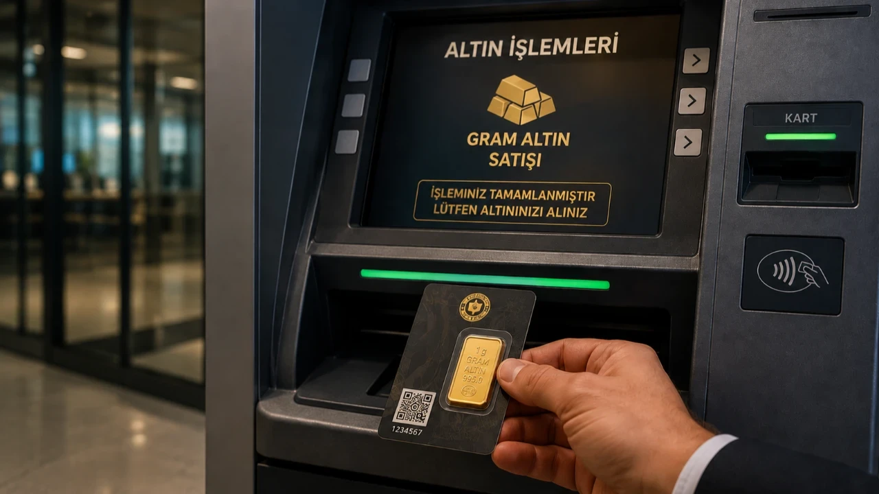 ATM’lerde sertifikalı gram altın satışı başladı!