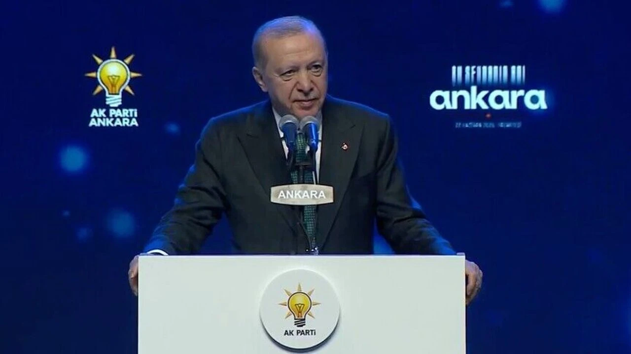 Cumhurbaşkanı Recep Tayyip Erdoğan AK Parti Ankara Teşkilat Buluşması'nda konuşuyor
