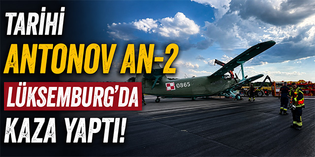 Tarihi Antonov An-2 Lüksemburg'da Kaza Yaptı