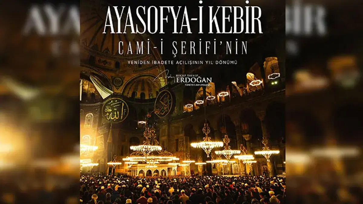 Cumhurbaşkanı Erdoğan’dan Ayasofya paylaşımı