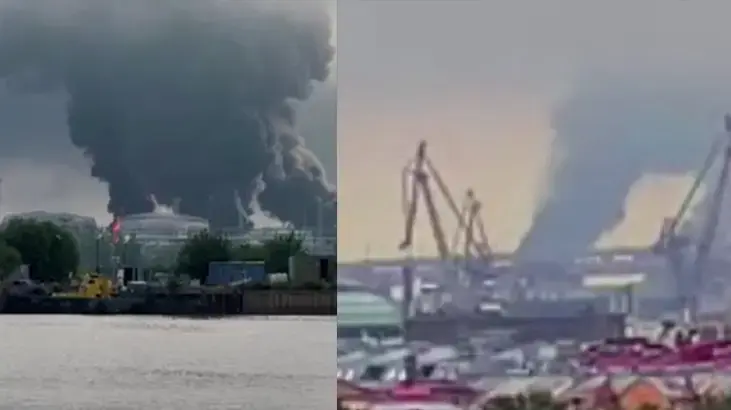 Ukrayna'dan Rusya'ya dron yağmuru! Petrol terminali vuruldu