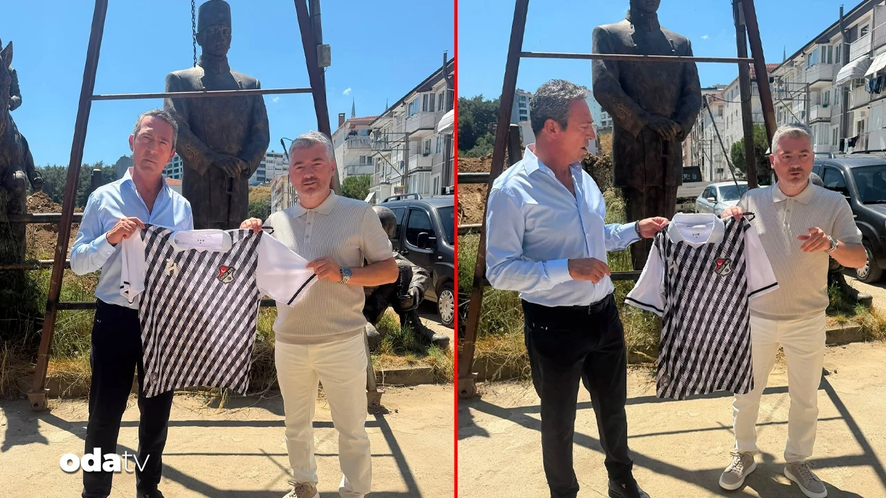 Ali Koç'a Makedon Türk takımı Üsküp 1911 FK'den forma hediyesi