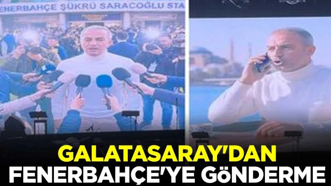 Galatasaray'dan Fenerbahçe'ye gönderme