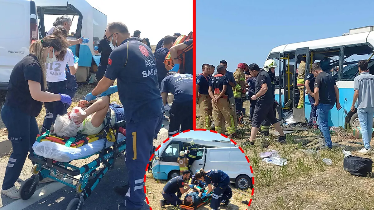 Manisa’da can pazarı! Midibüsle panelvan çarpıştı: Ölü ve yaralılar var!