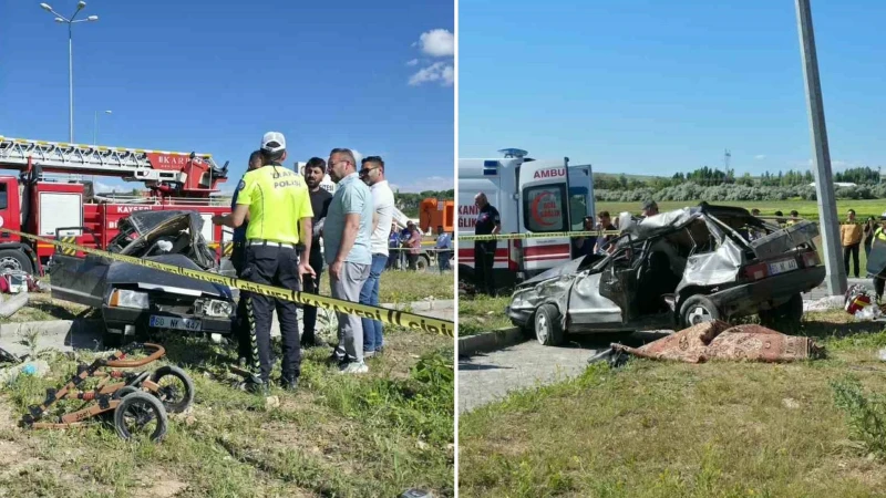 Kayseri’de feci kaza: 2 ölü 4 yaralı