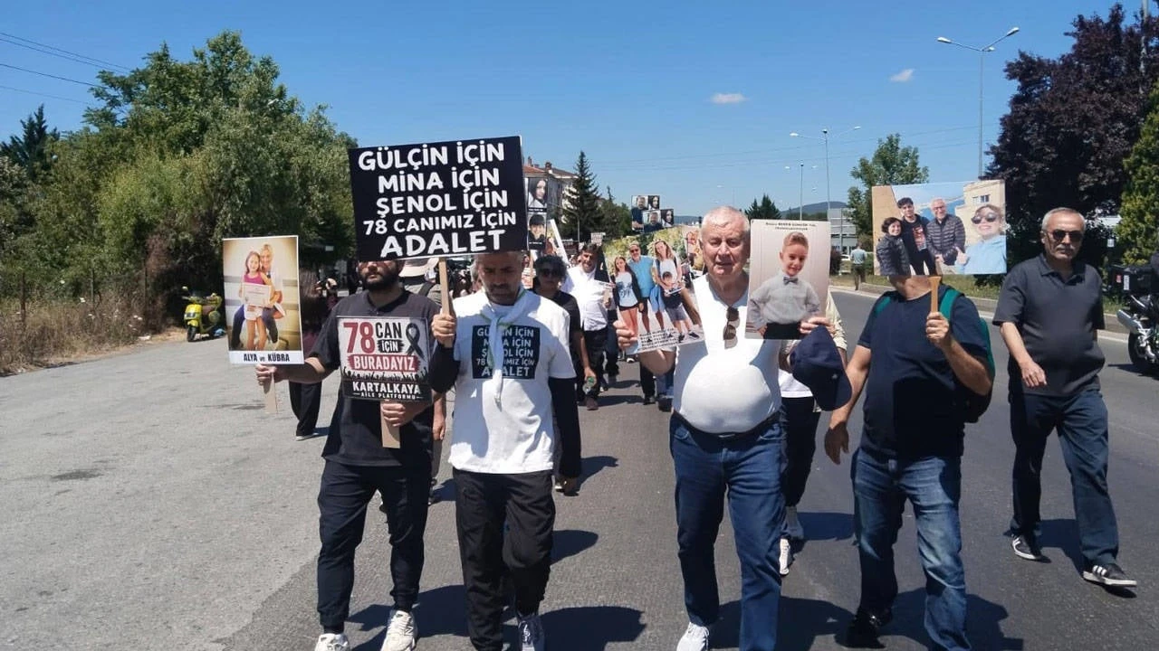78 can için Bolu'dan Ankara'ya adalet yürüyüşü