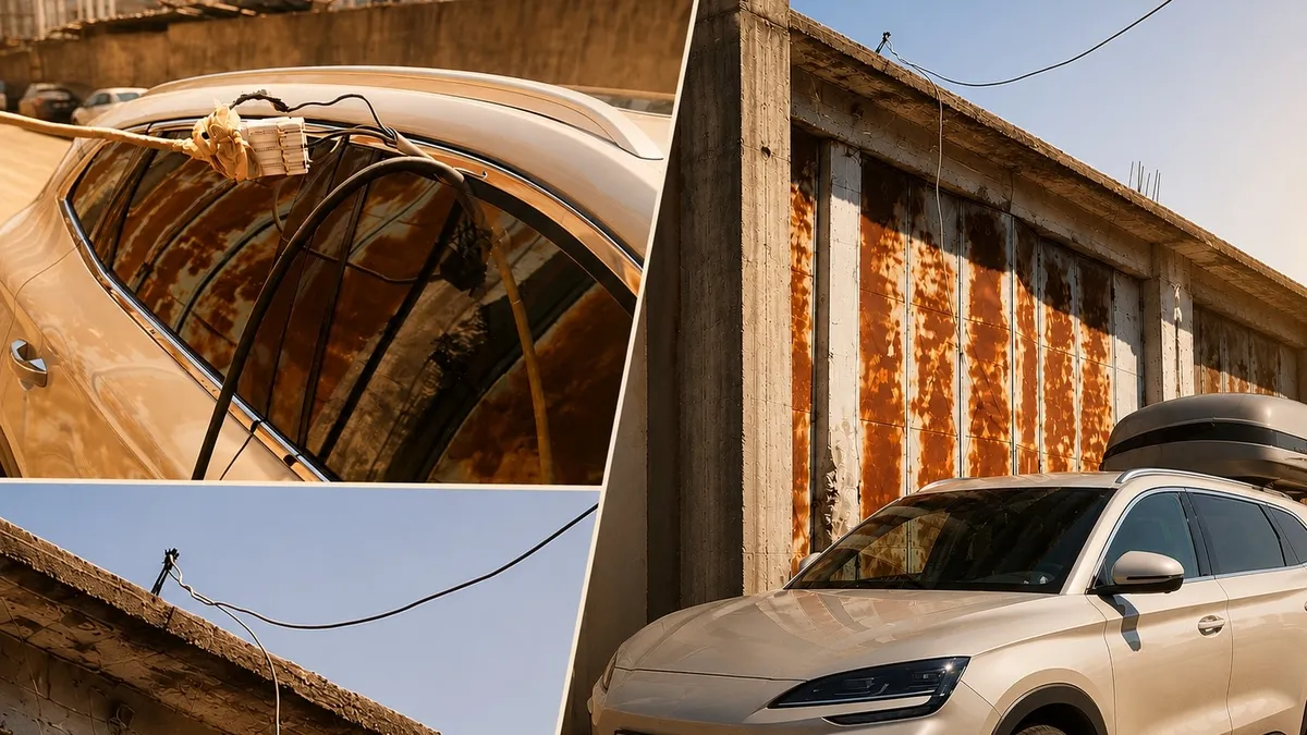 Kaçak elektrikle araç şarj ederken yakalandılar