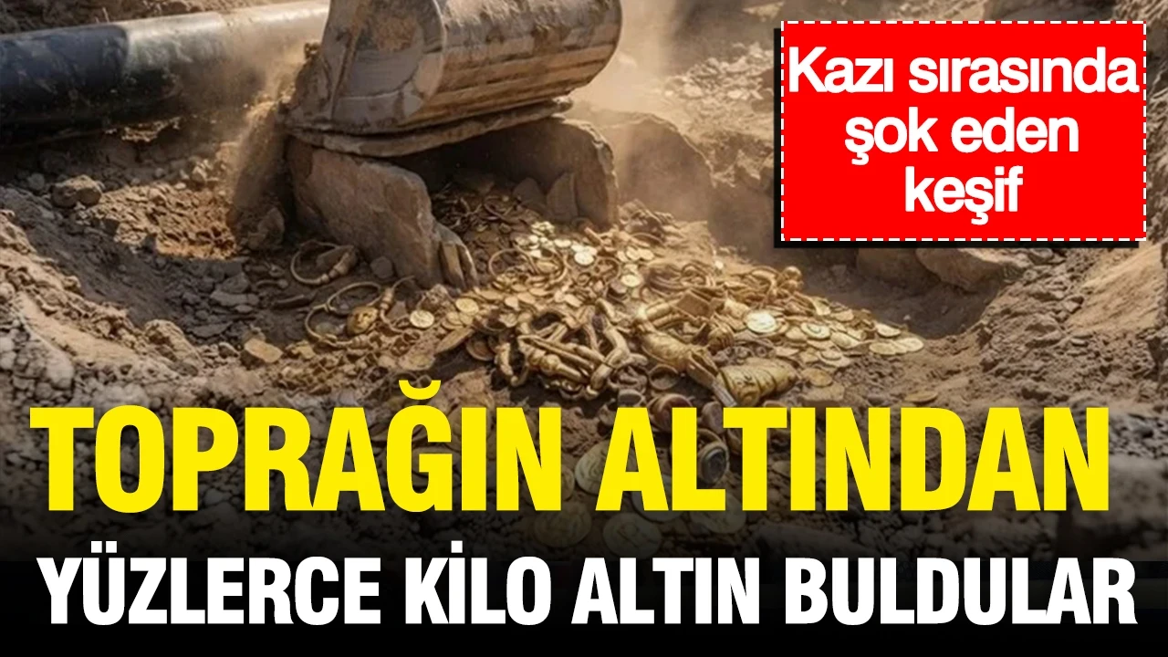 Kazı sırasında şok eden keşif: Toprağın altından yüzlerce kilo altın buldular