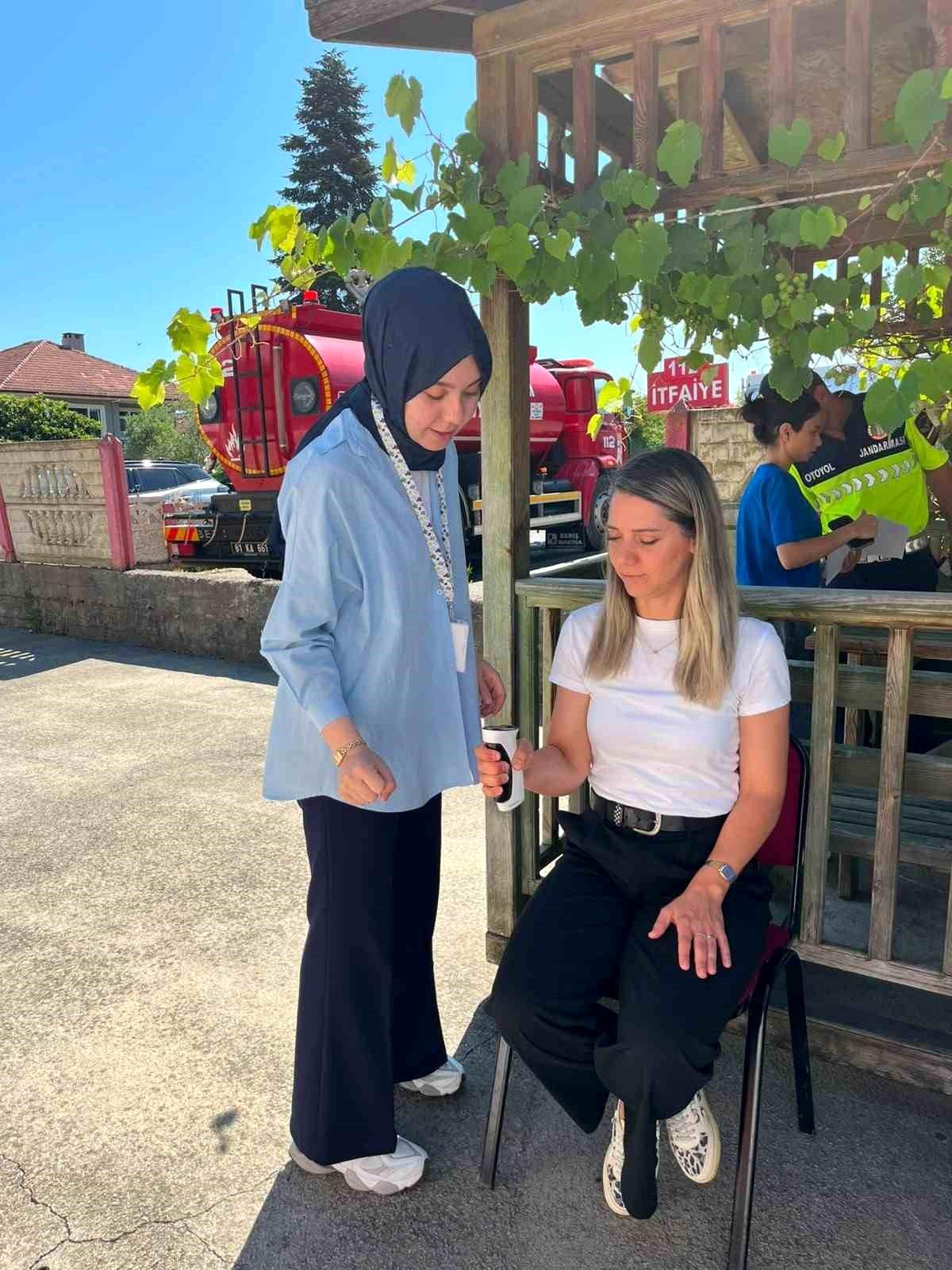 Akçakoca'da vatandaşların hareket yaşı ölçüldü