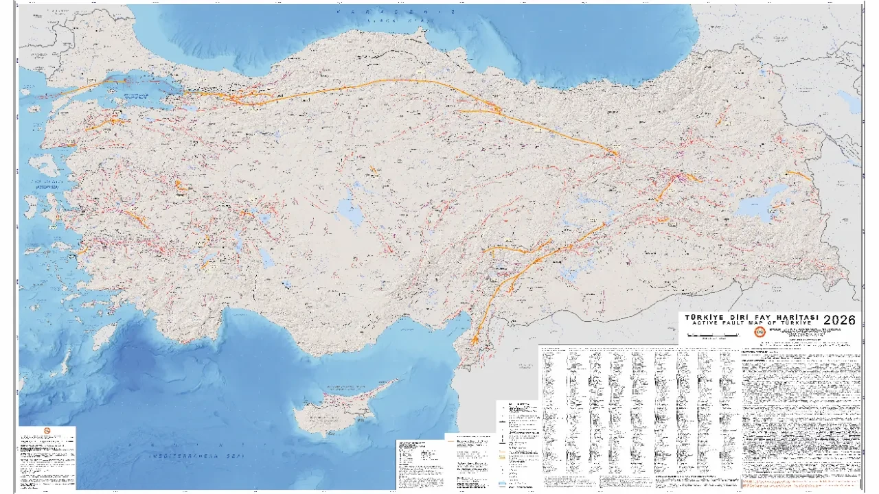 MTA Türkiye Diri Fay Haritası güncellendi! Diri fay sayısı 485'ten 700’e yükseldi