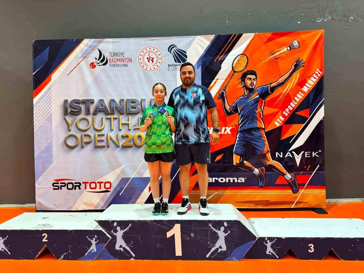 Tekirdağlı milli badmintoncudan altın ve bronz madalya