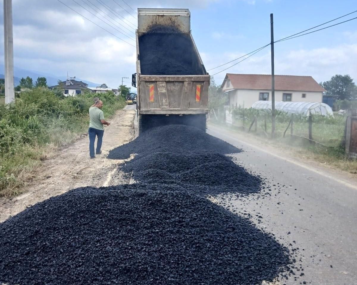 Düzce'de yollar güvenli hala getiriliyor