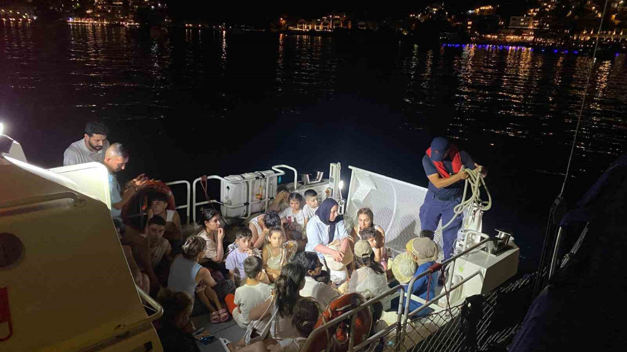 Muğla Bodrum'da 40 göçmen yakalandı: 2 gözaltı