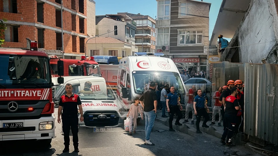İstanbul'da bina çökmesi: Küçükçekmece metruk binanın kısmi çökme sonrası kurtarma çalışmaları başladı, üç yaralı | Güncel Haberler