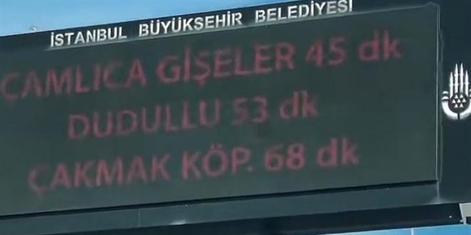 İstanbul'da trafik çilesi bitmiyor
