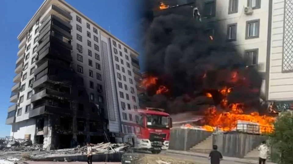 Şanlıurfa'da lüks sitede yangın faciası: İş yeri ve sekiz daire küle döndü | ŞANLIURFA YEREL HABERLERİ