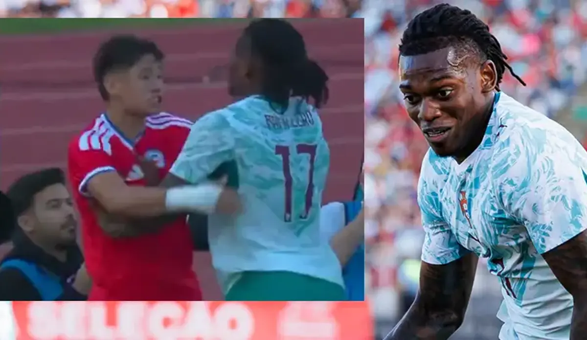 Rafael Leao rakibini yumrukladı, kırmızı kart gördü! Galatasaray'ın gözdesinden olay hareket