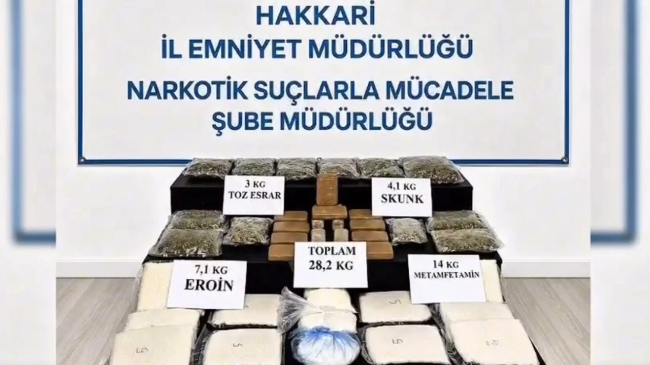Yüksekova'da görevli doktor 28,2 kilogram uyuşturucuyla yakalandı