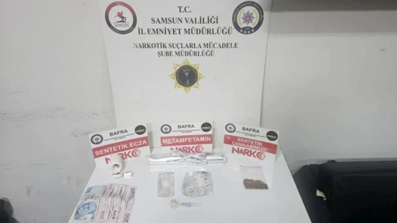Bafra’da uyuşturucu operasyonu: 2 gözaltı