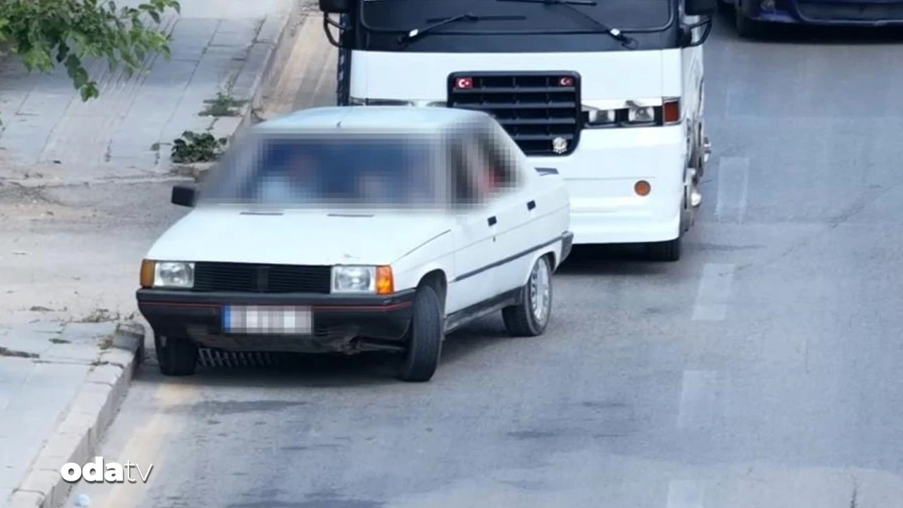 Ehliyetsiz sürücü drona yakalandı