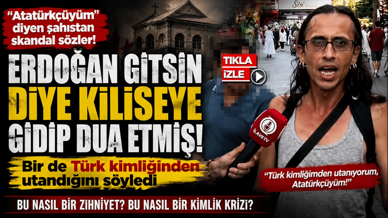 Erdoğan gitsin diye kiliseye gidip dua etmiş! Bir de Türk kimliğinden utandığını söyledi