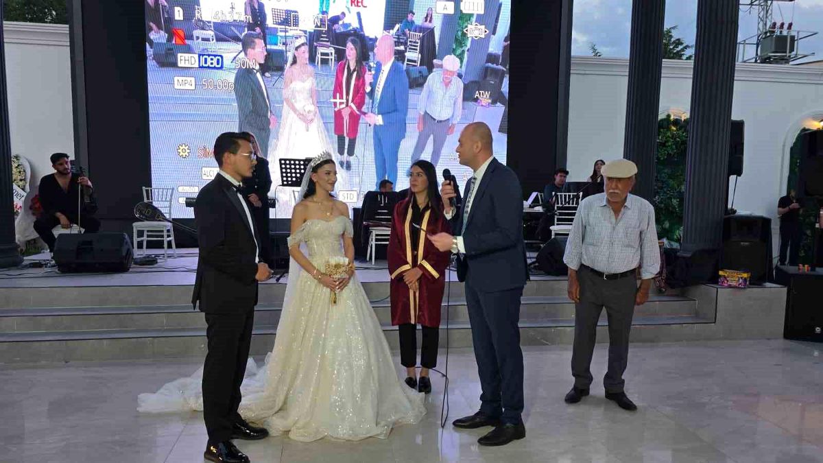 Şehit kızı mutluluğa 'evet' dedi