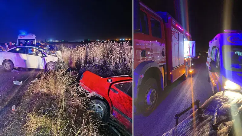 Mardin'de otomobiller çarpıştı: 1 ölü, 4 yaralı