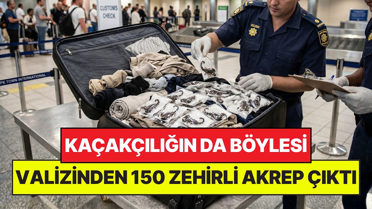 Kaçakçılığın da Böylesi: Valizinden 150 Adet Canlı Zehirli Akrep Çıktı