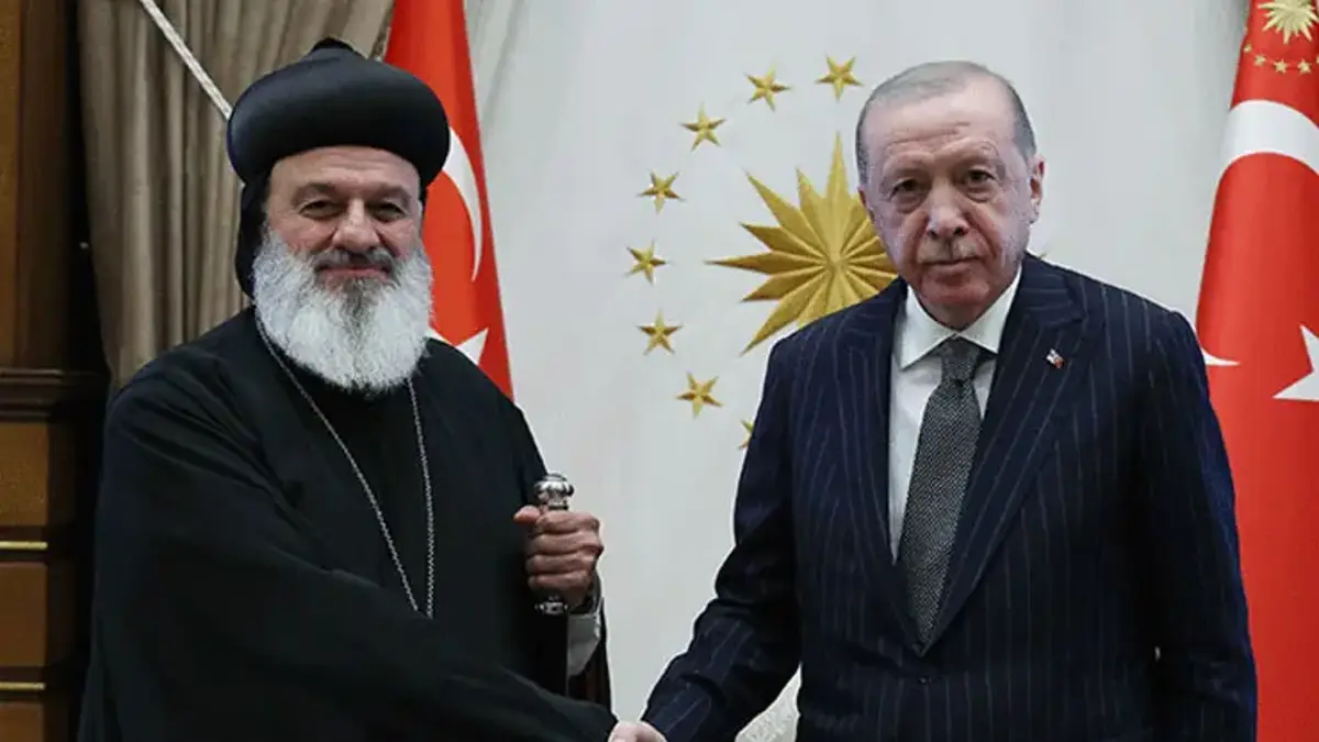 Cumhurbaşkanı Erdoğan, Süryani Ortodoks Kilisesi Patriğini kabul etti