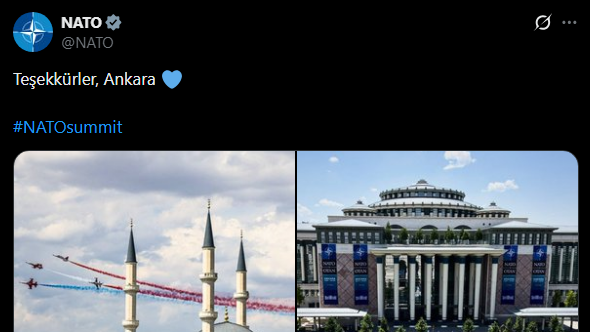 NATO'dan Ankara'ya teşekkür mesajı