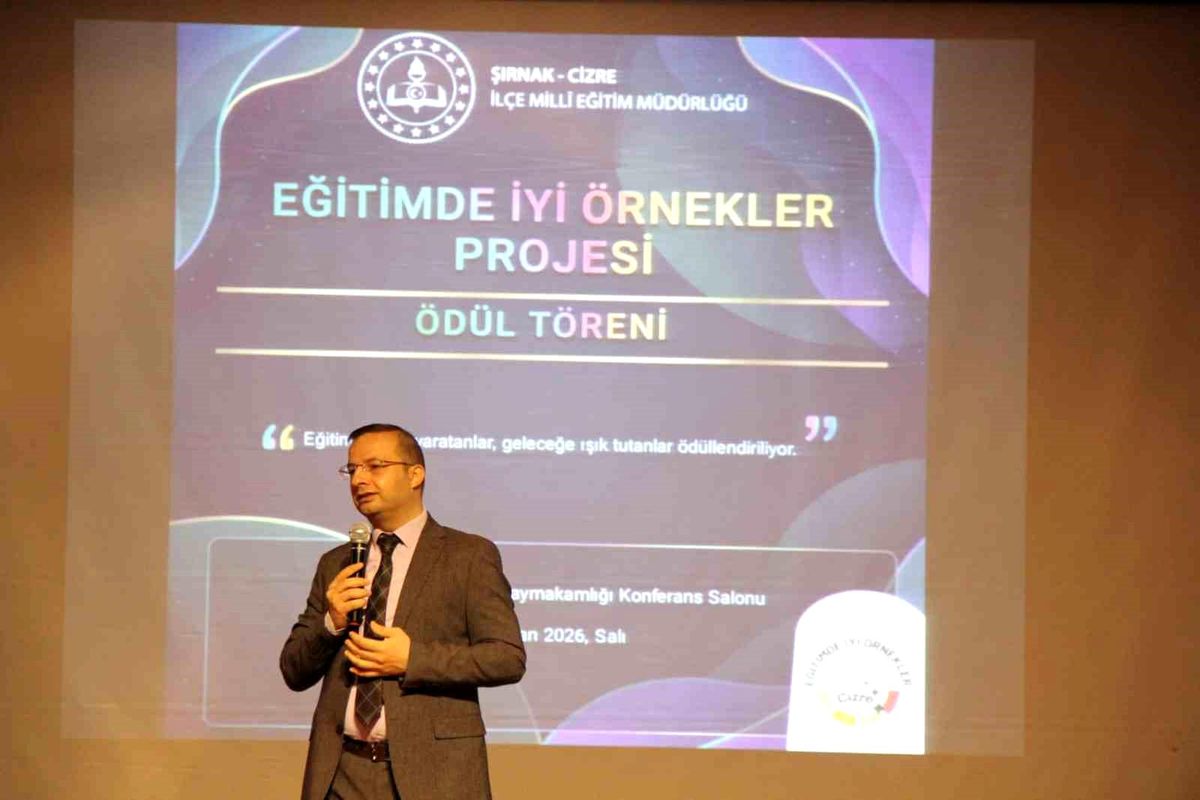 Cizre'de Eğitimde İyi Örnekler Projesi ödül töreni