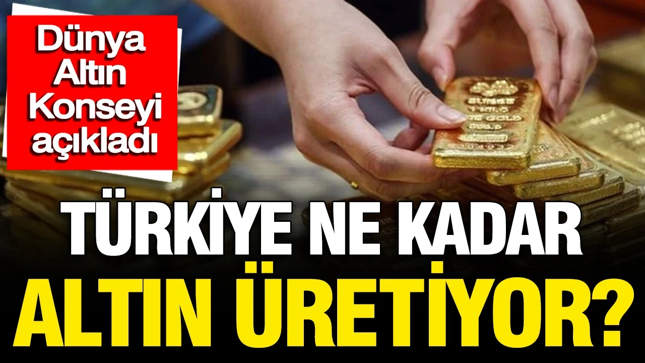 Dünya Altın Konseyi açıkladı: Türkiye ne kadar altın üretiyor?