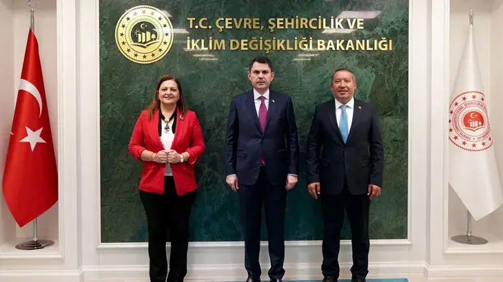 Bakan Kurum, Afyonkarahisar Büyükşehir Belediye Başkanı Köksal'ı kabul etti