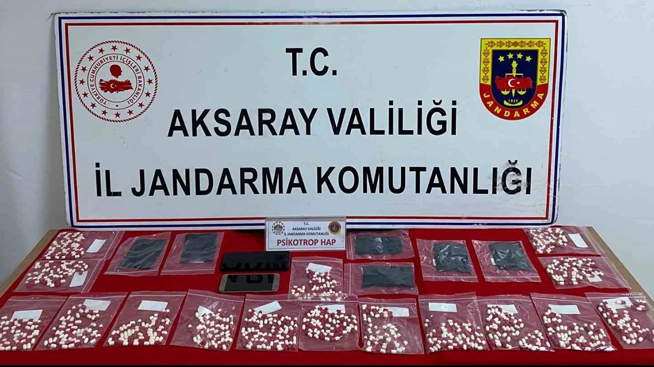 Aksaray'da uyuşturucu operasyonu: Bin 120 sentetik hap ele geçirildi