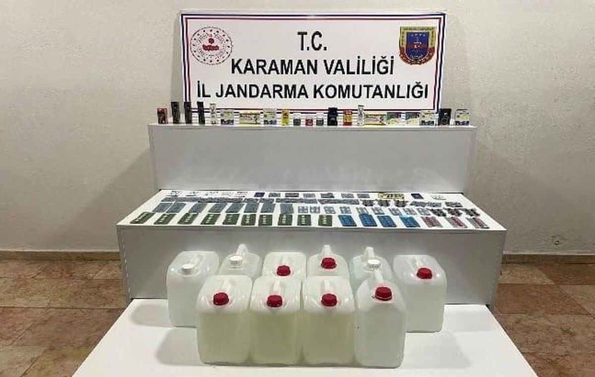 Karaman'da uyuşturucu ve etil alkol ele geçirildi: Aranan 8 kişi tutuklandı