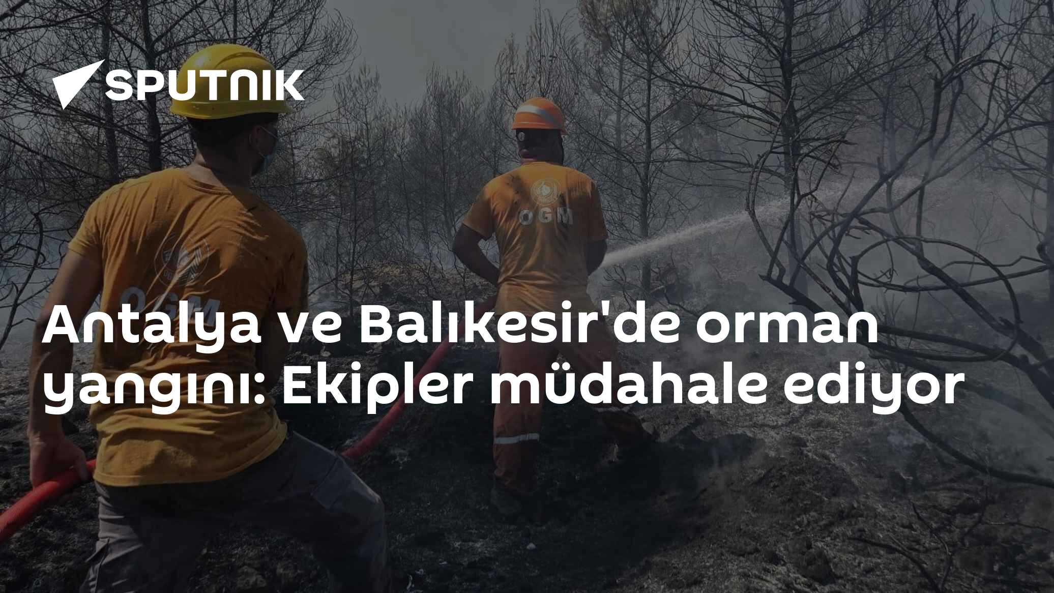 Antalya ve Balıkesir'de orman yangını: Ekipler müdahale ediyor